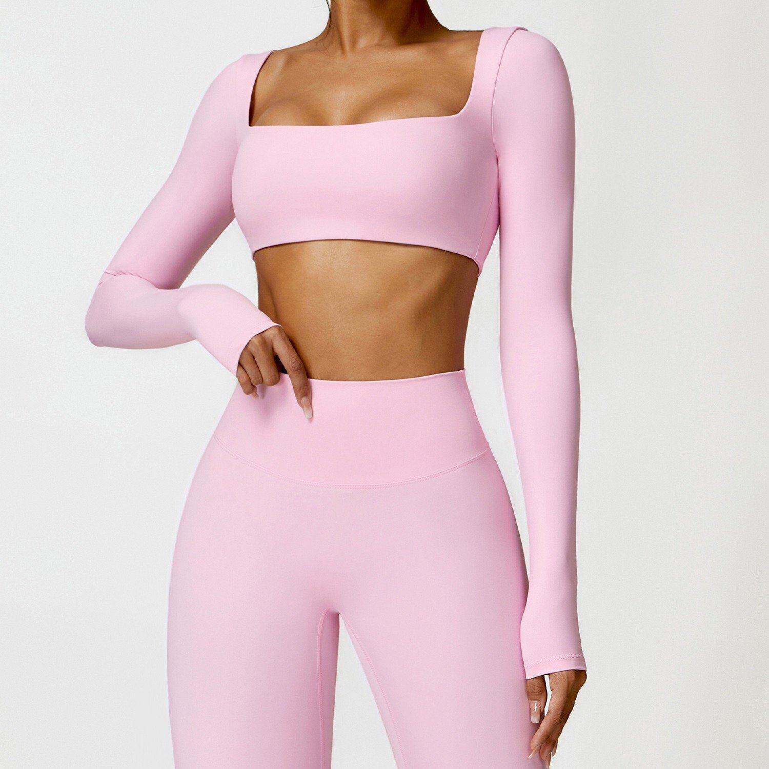 Yoga Fitness Top - Women's Tight Long Sleeve Yoga Fitness
