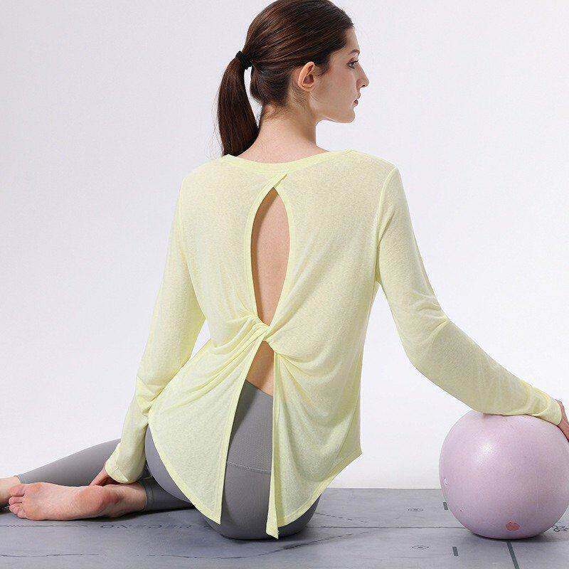 Yoga Fitness Top - Long Sleeve Running Fitness Clothing Women's