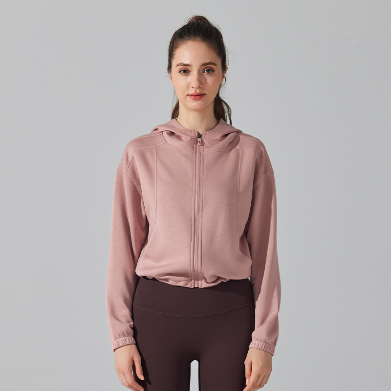 Yoga Fitness Hoodie - Winter Women Loose Sport Hoodies Yoga