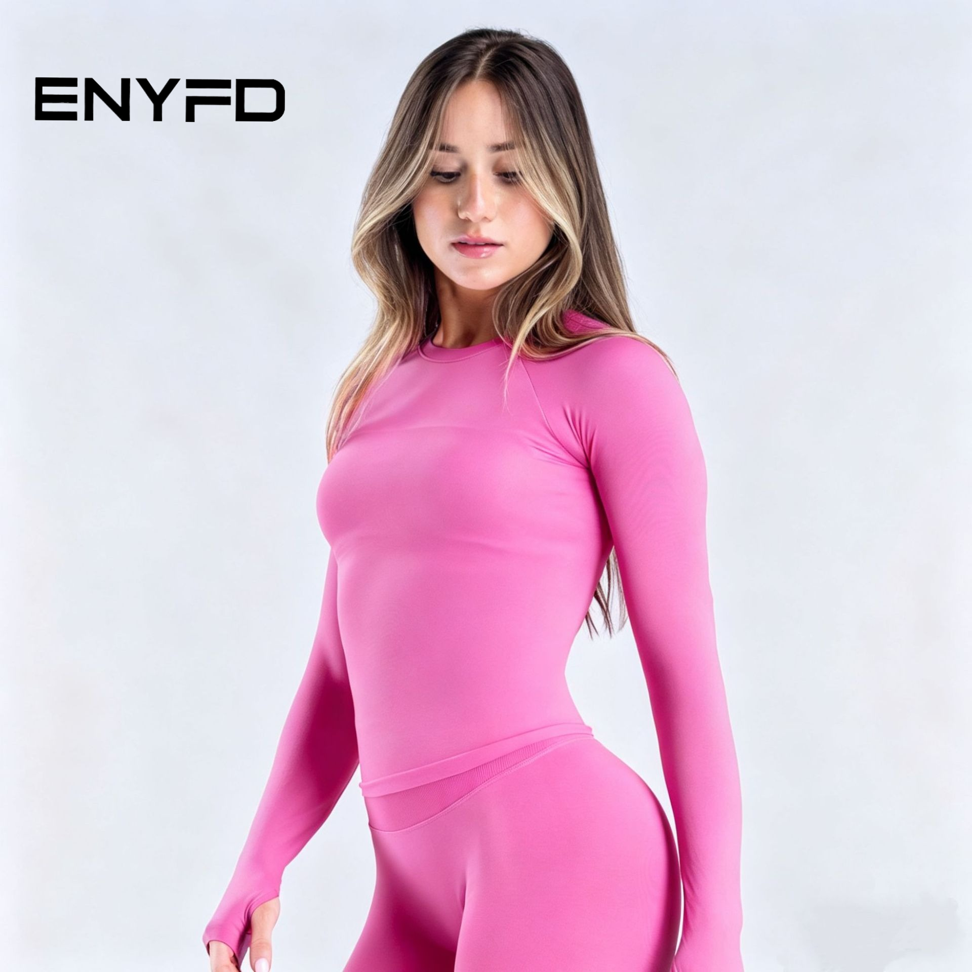 Yoga Fitness Top - ENYFD Women's Seamless Long Sleeve Top