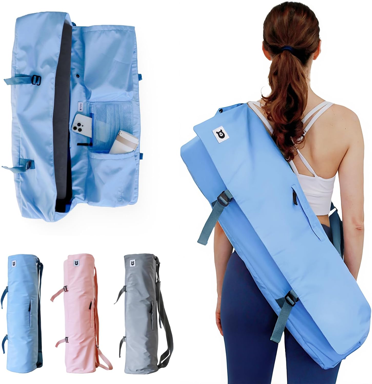 Yoga In Fitness - Padded Yoga Mat Bag with Adjustable
