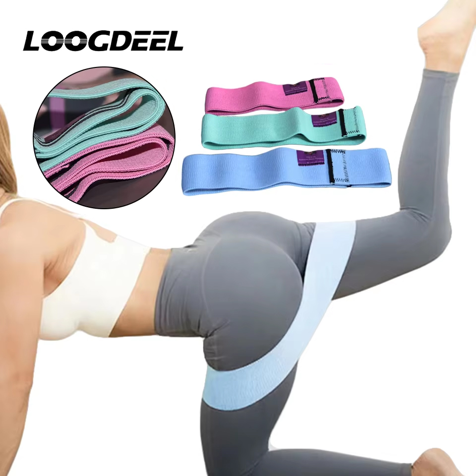 Yoga Fitness Gear - LOOGDEEL 3Pcs/Set Exercise Resistance Bands Set
