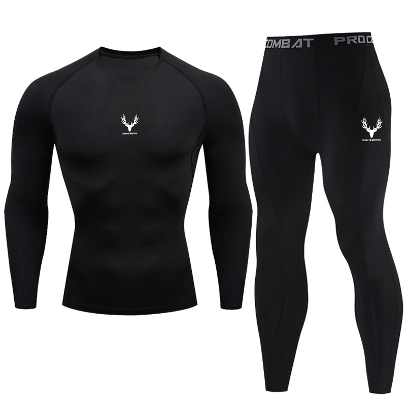 Yoga In Fitness - Men's tight fitting sportswear set fitness