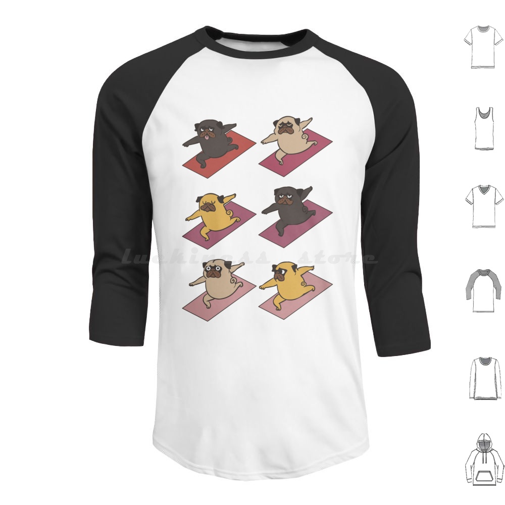 Pugs Hoodie Cotton Long Sleeve - Yoga Fitness Hoodie ulasan dan harga