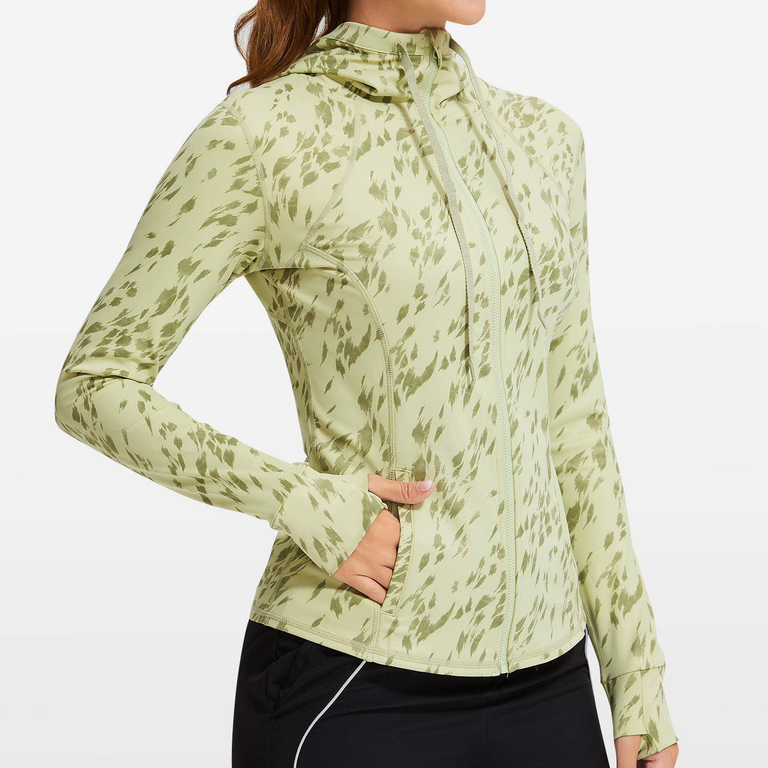 Women Sport Jacket Zipper Yoga - Yoga Fitness Hoodie ulasan dan harga
