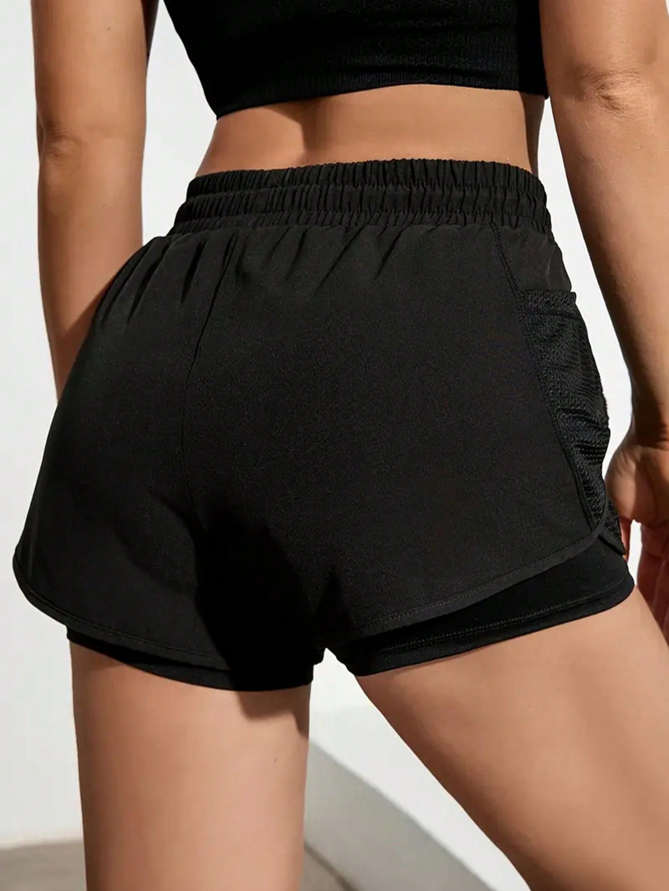 Women's 2-In-1 Yoga Shorts, Ma - Yoga Fitness Workout ulasan dan harga