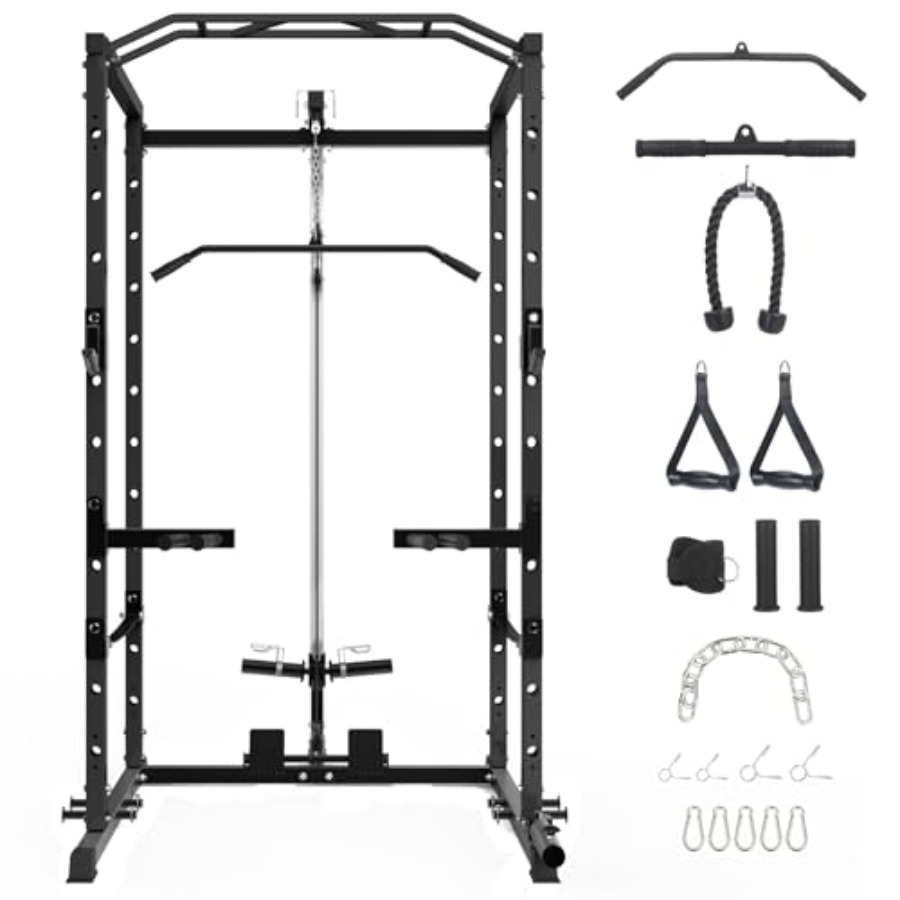 1600 Lbs Power Rack for Home G - Lat Pulldown Bar ulasan dan harga