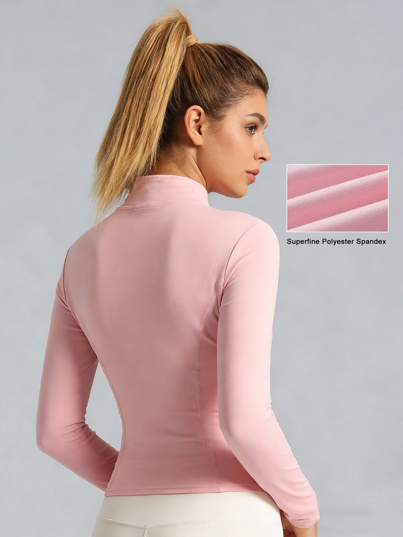 New Women Light pink Yoga Coat - Yoga In Fitness ulasan dan harga