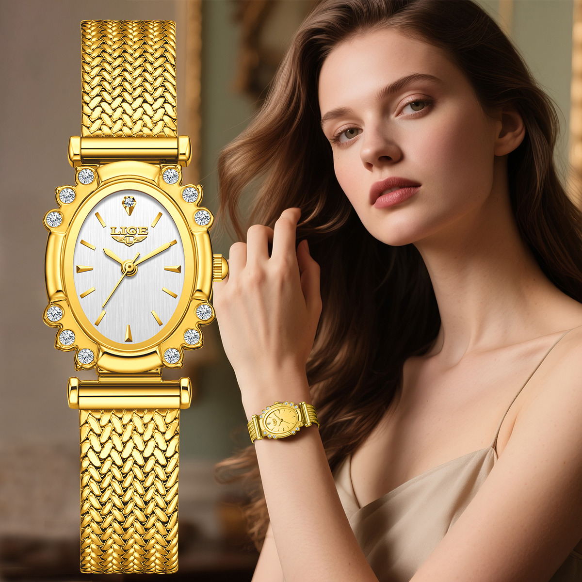 LIGE 2026 Luxury Women Watches - Resistance Bands ulasan dan harga