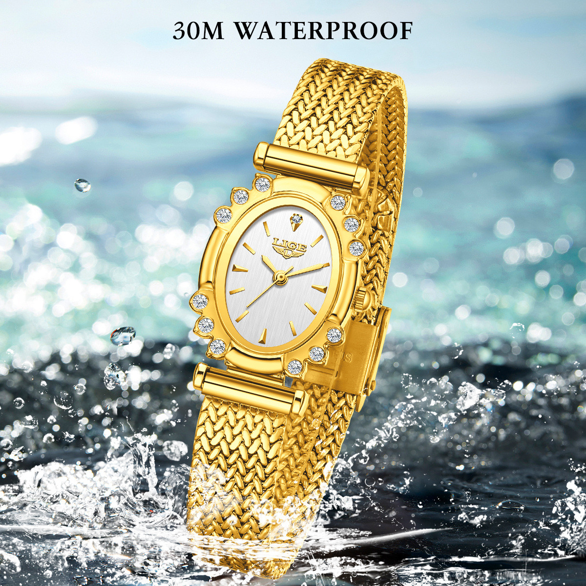 LIGE 2026 Luxury Women Watches - Resistance Bands ulasan dan harga