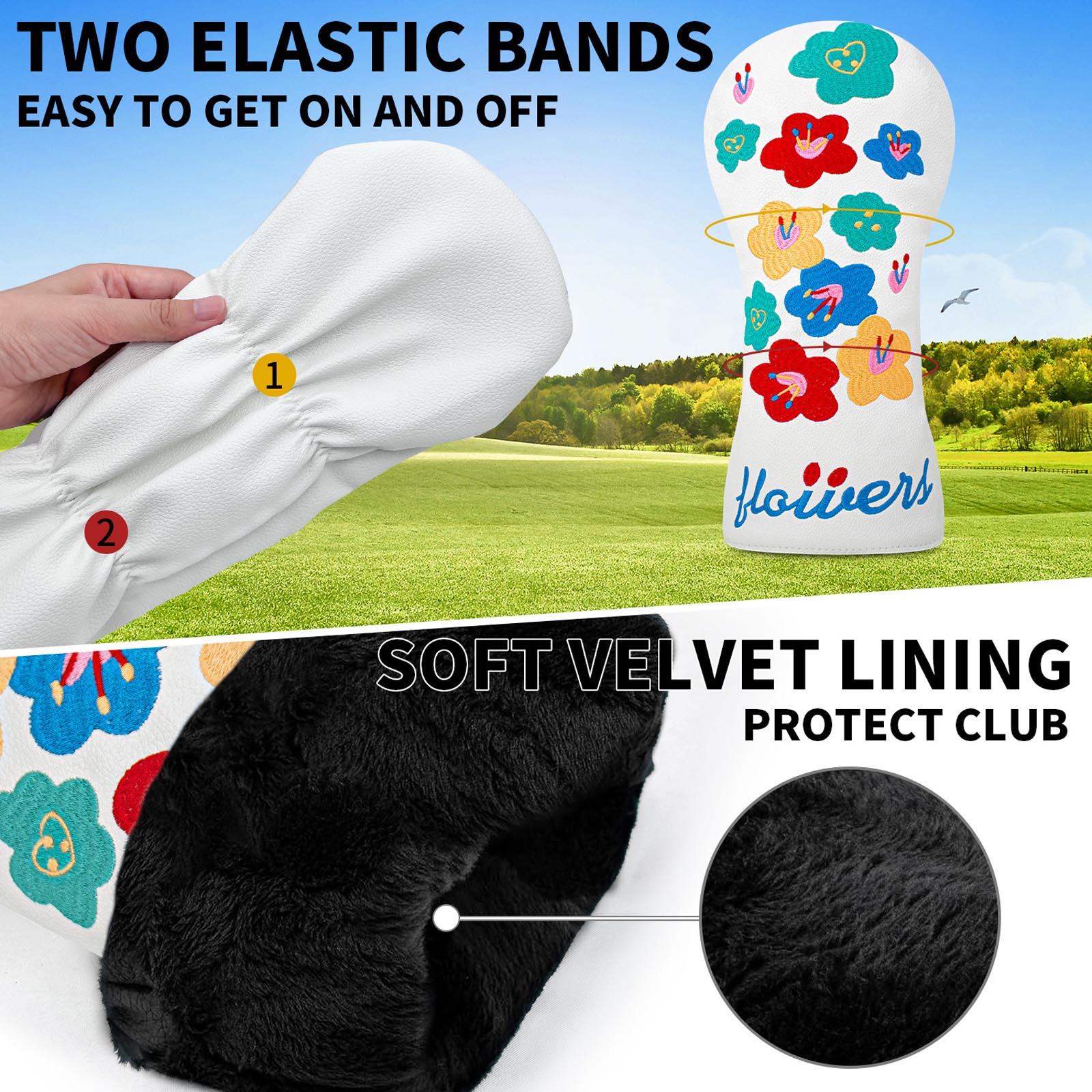 Flower Embroidery Water Resist - Resistance Bands ulasan dan harga