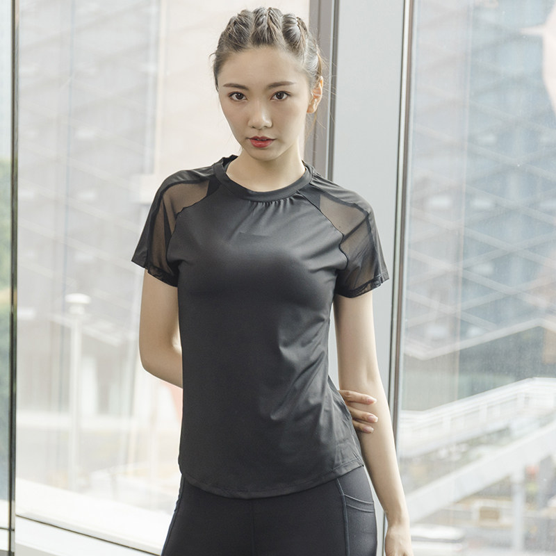 Summer Sports Short-Sleeved Wo - Yoga Fitness Top ulasan dan harga