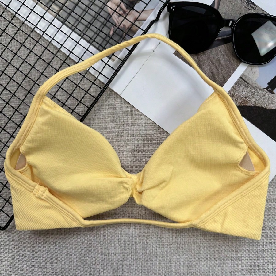 Women Elegant Backless Spaghet - Yoga Fitness Top ulasan dan harga