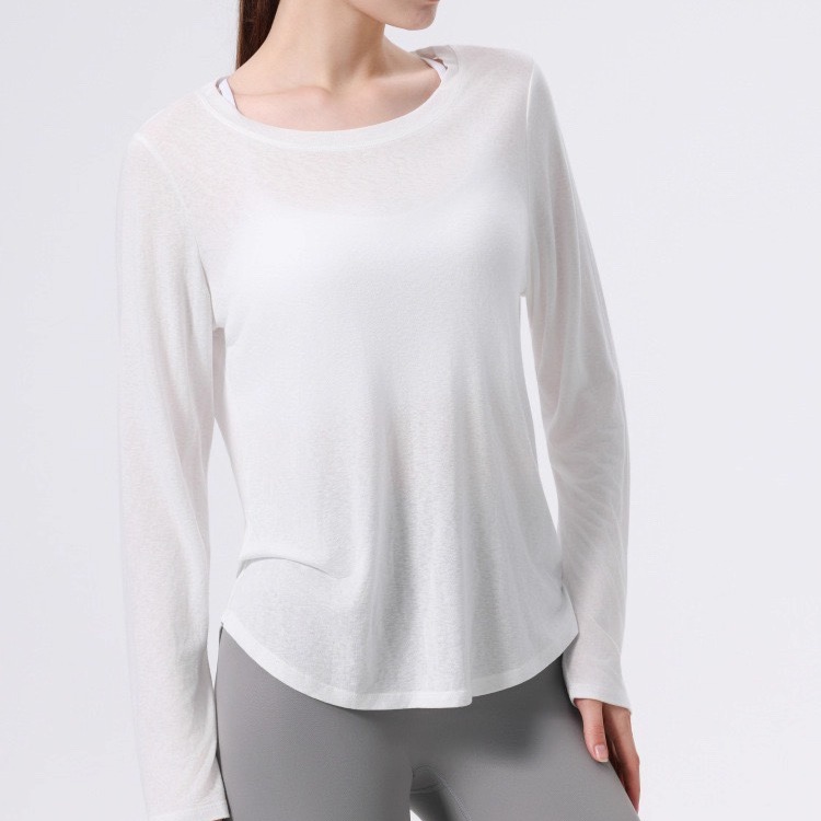  Long Sleeve Running Fitness C - Yoga Fitness Top ulasan dan harga