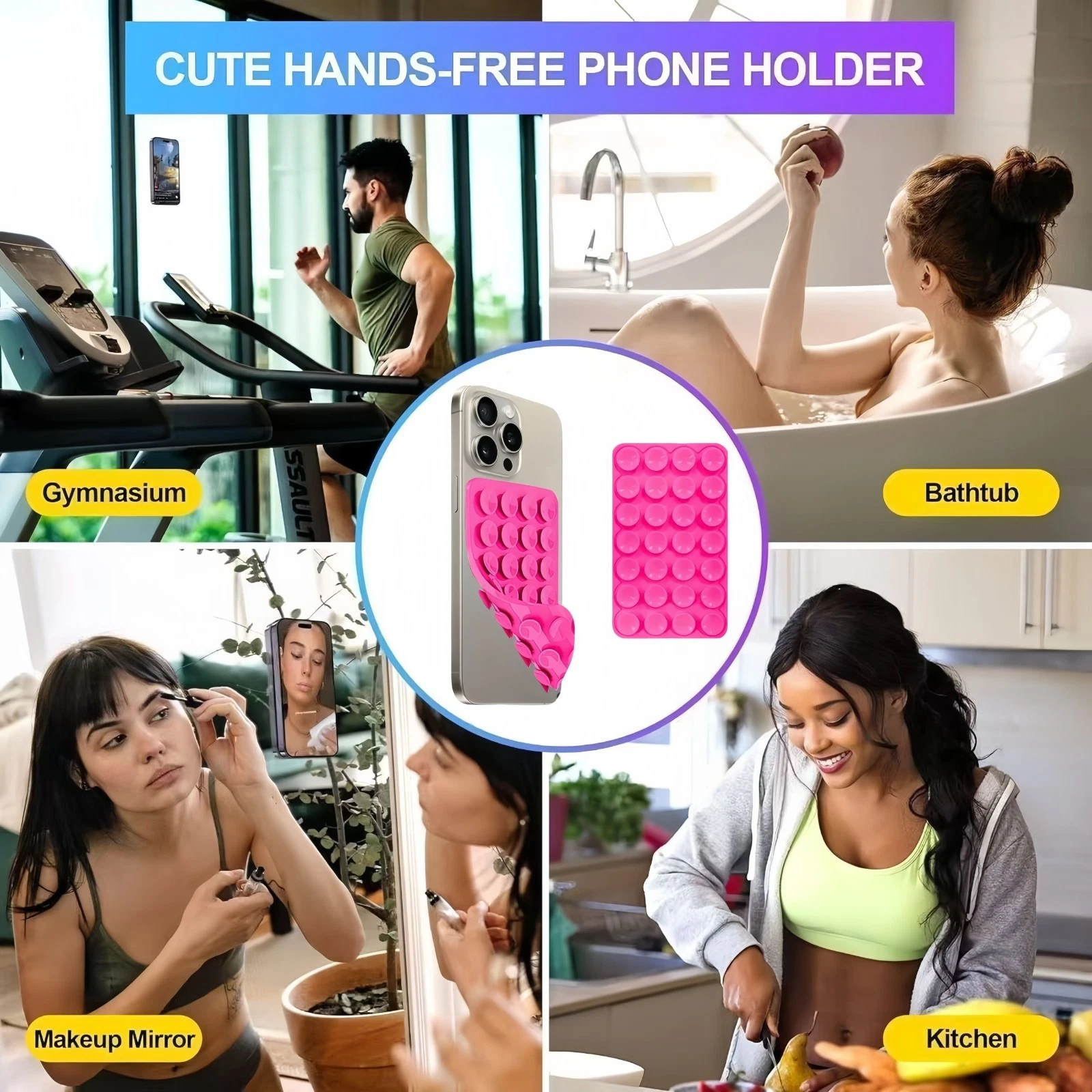 1Pc/3Pcs Double Sided Silicone - Yoga Fitness Videos Free ulasan dan harga