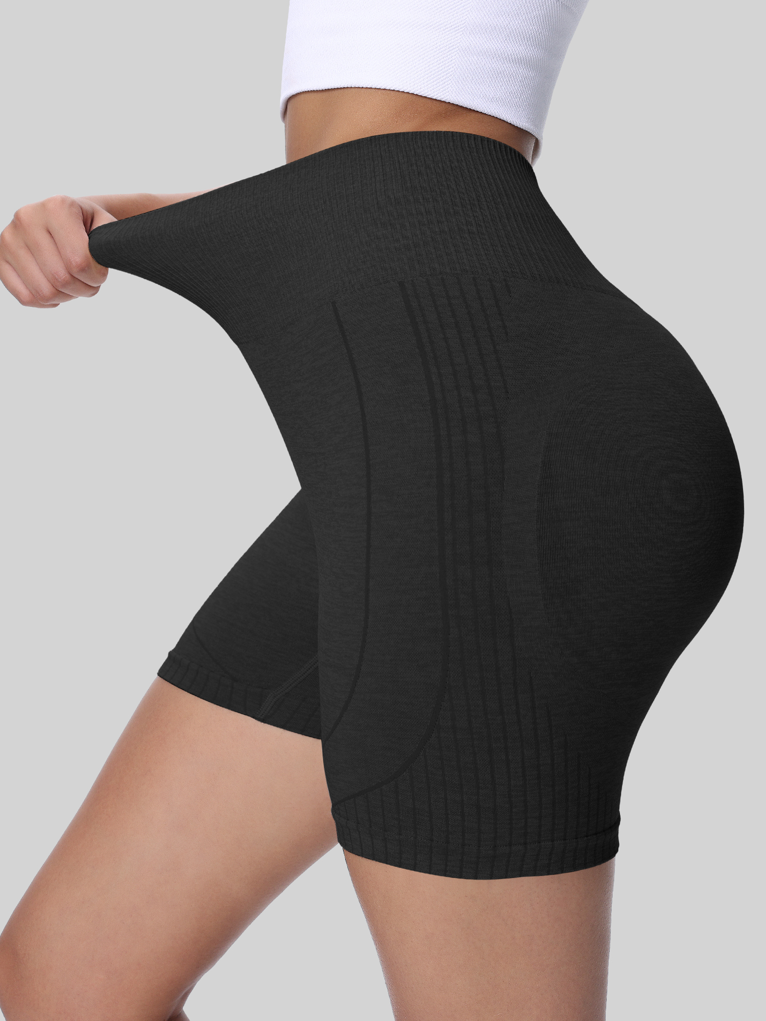 High Waist Elastic Yoga Shorts - Yoga Fitness Gear ulasan dan harga