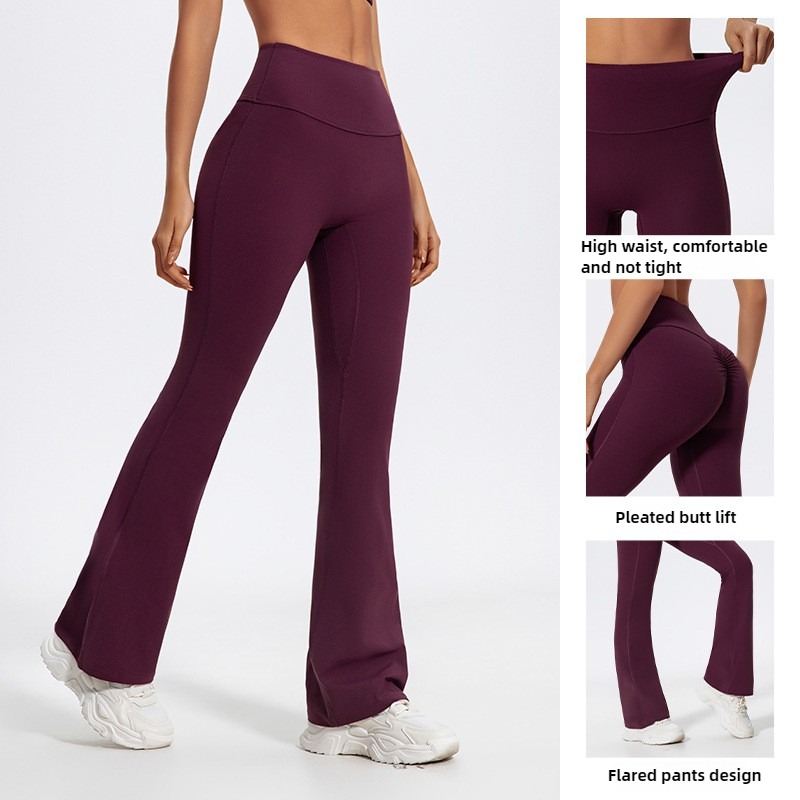 LezyanXR Wide Leg Tight Nude H - Yoga Fitness Workout ulasan dan harga