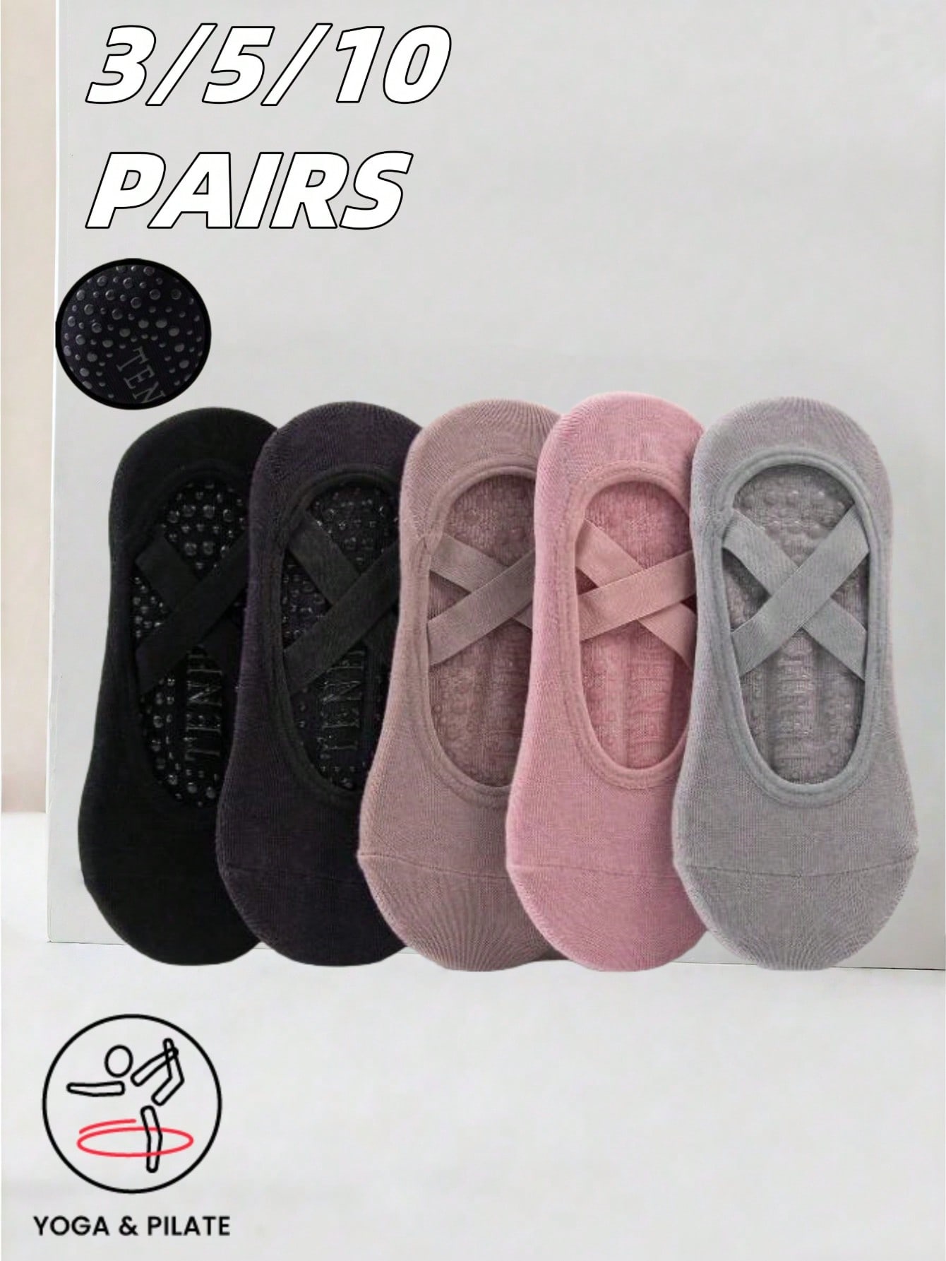 Anti-slip silicone sole yoga s - Yoga Fitness Workout ulasan dan harga