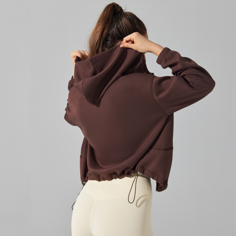 Winter Women Loose Sport Hoodi - Yoga Fitness Hoodie ulasan dan harga
