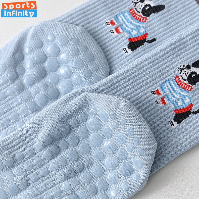 Cute Dog Print Yoga Socks Anti - Yoga Fitness Workout ulasan dan harga