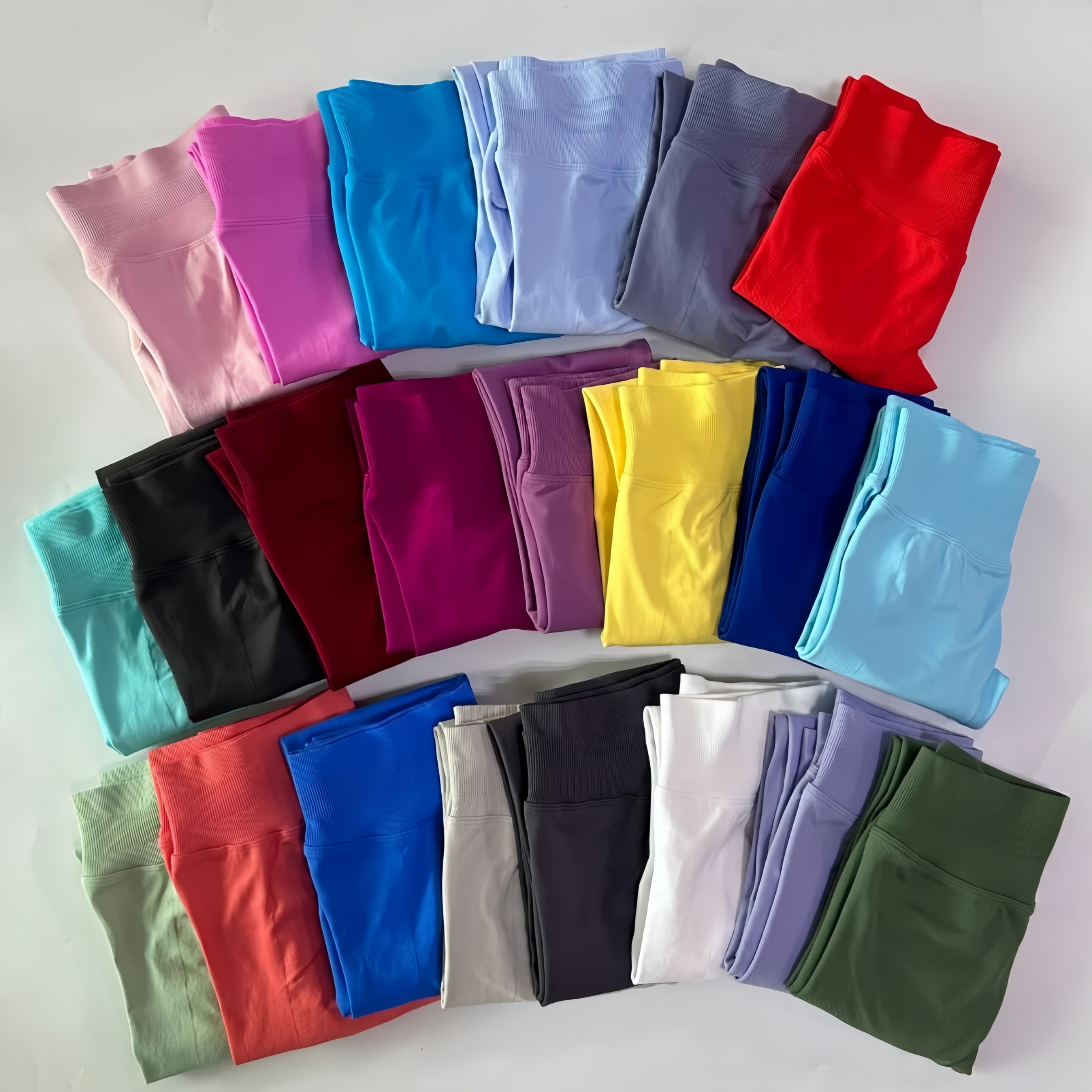 Yoga Leggings Women Low Ribbed - Yoga Fitness Workout ulasan dan harga