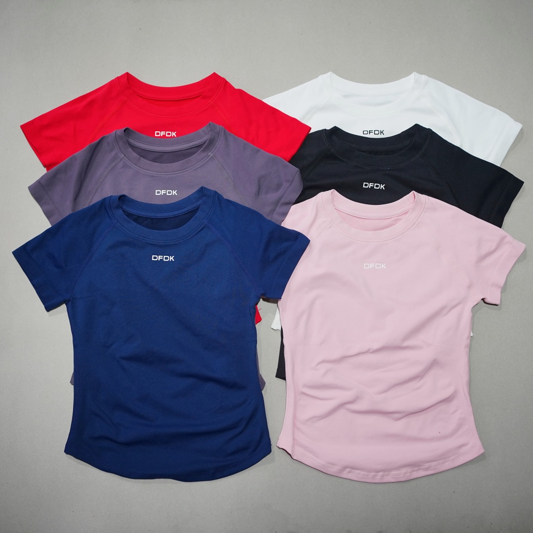 DFDK Women Elastic Slim Short  - Yoga Fitness Top ulasan dan harga