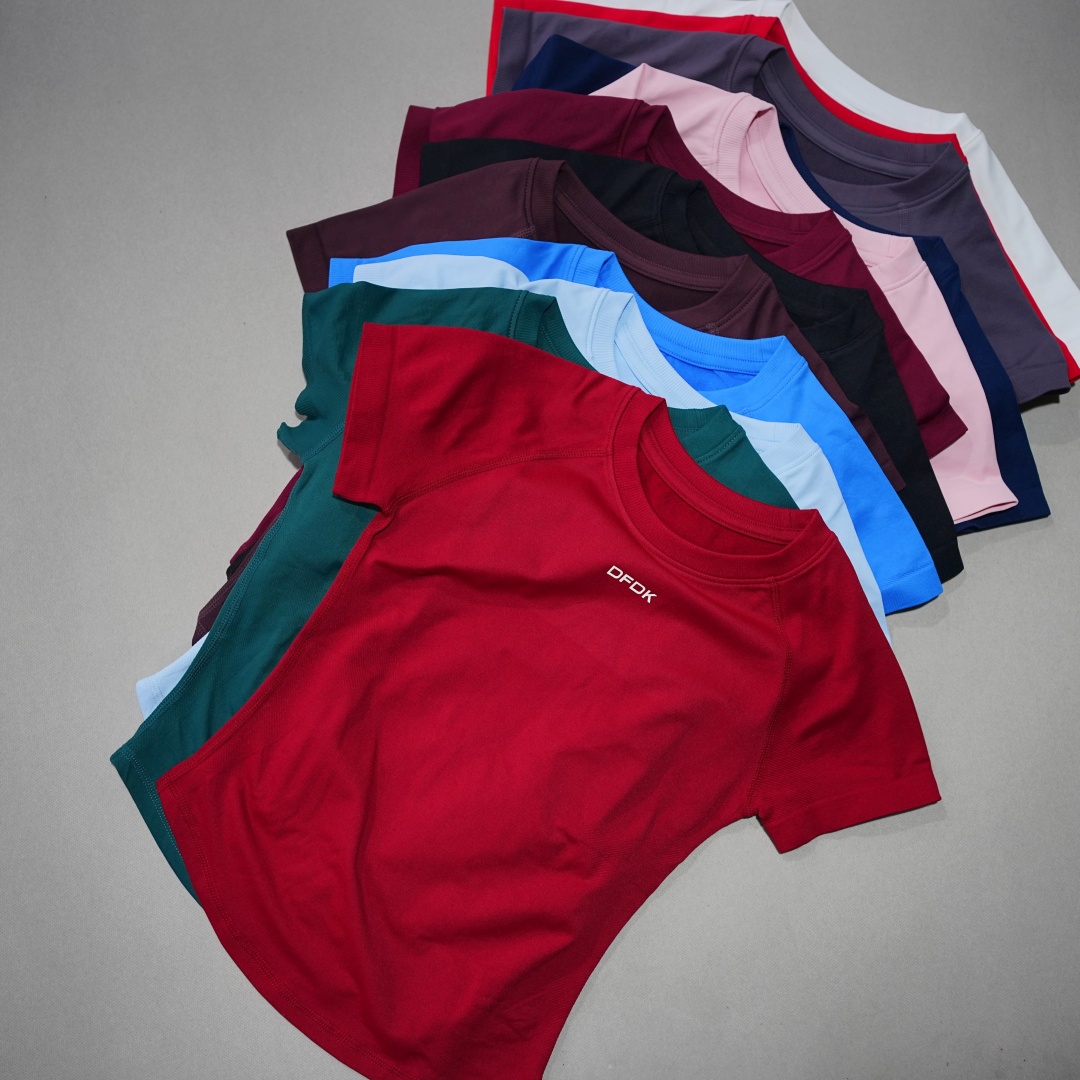 DFDK Women Elastic Slim Short  - Yoga Fitness Top ulasan dan harga