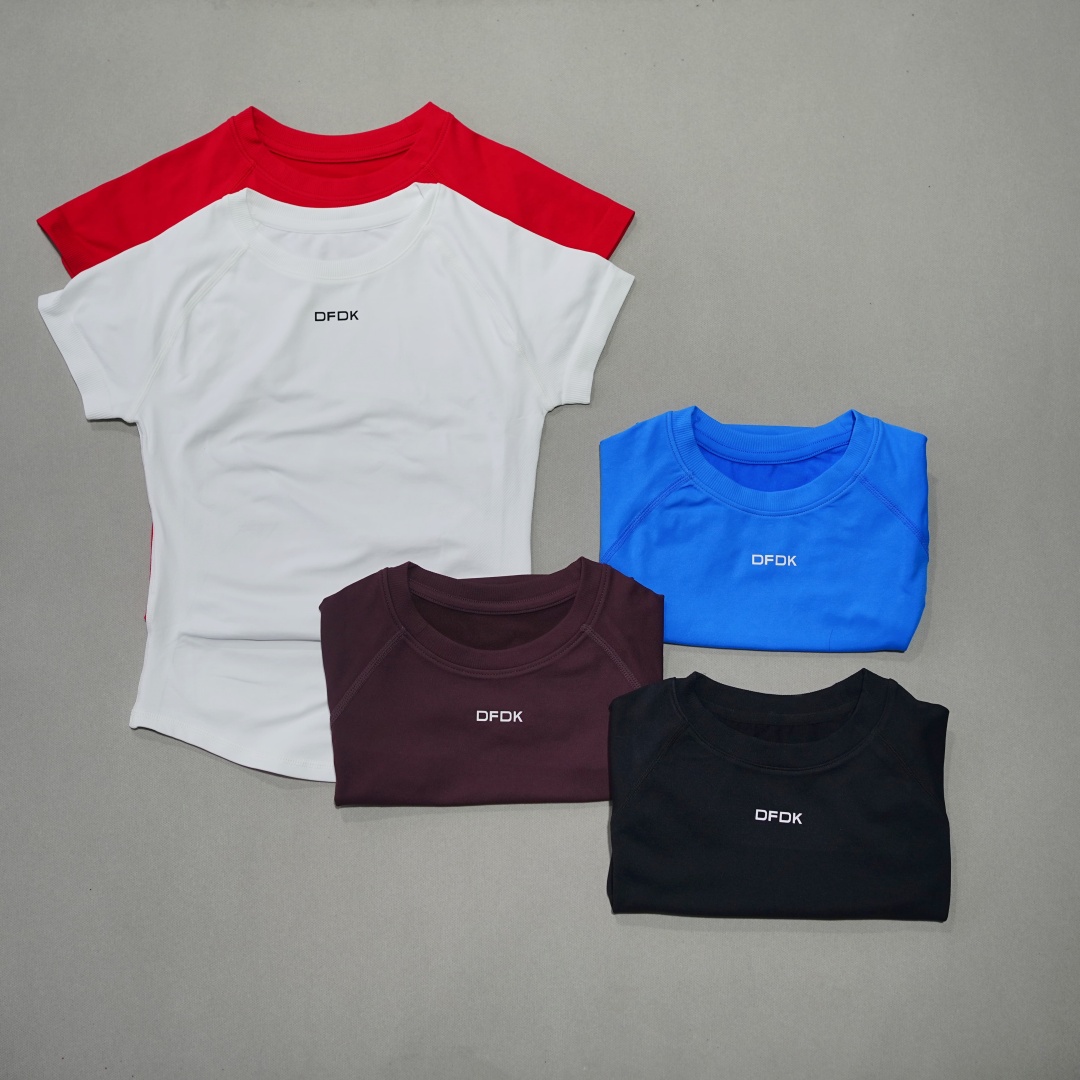DFDK Women Elastic Slim Short  - Yoga Fitness Top ulasan dan harga