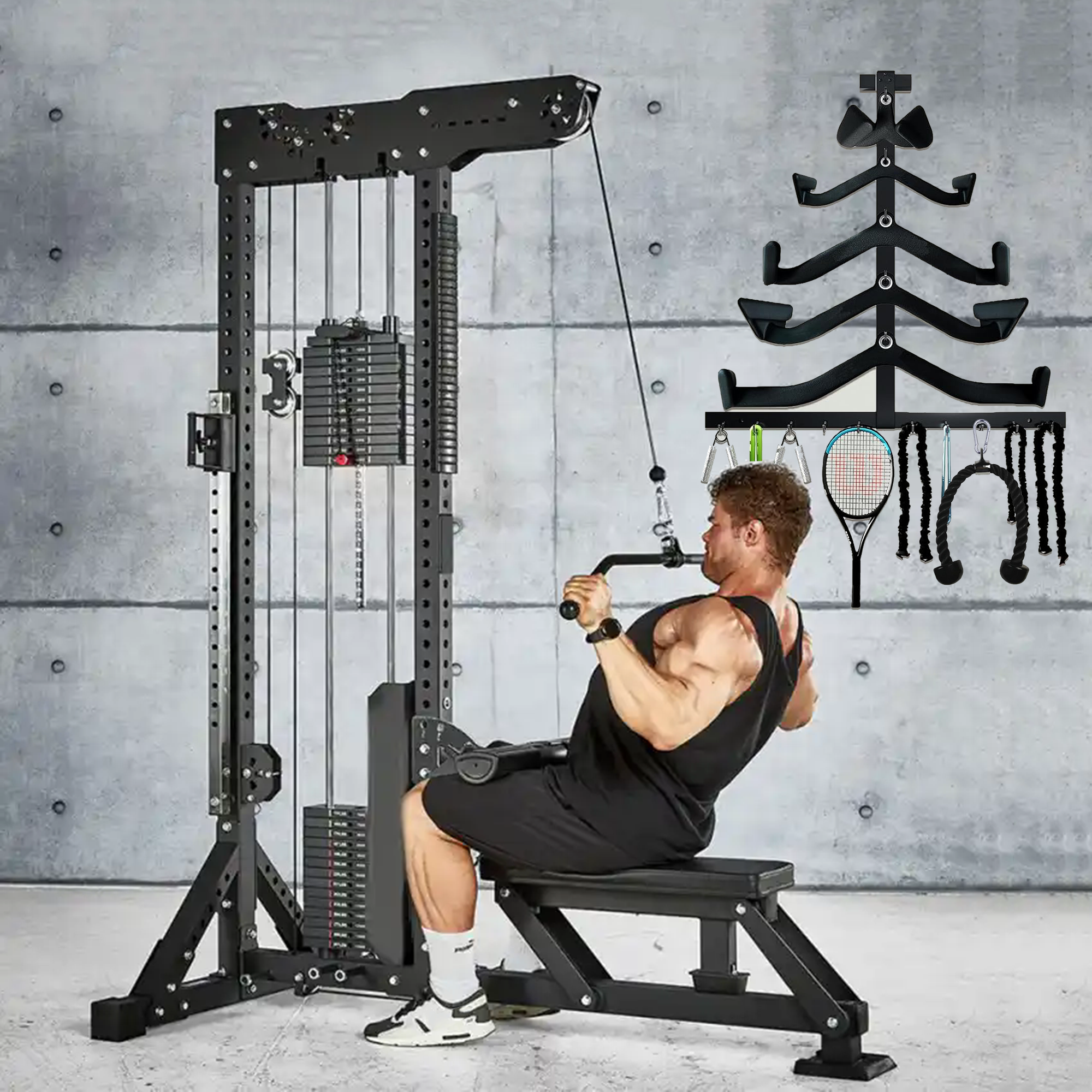 Lat Pull Down Bar Gym Accessor - Lat Pulldown Bar ulasan dan harga