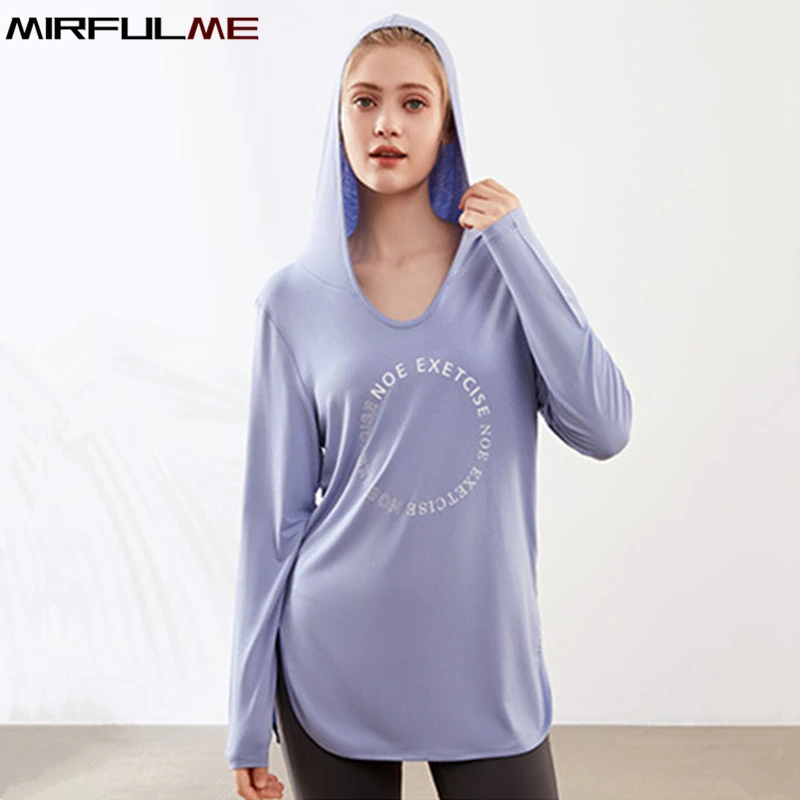 Women Sports Hoodies Loose Yog - Yoga Fitness Hoodie ulasan dan harga