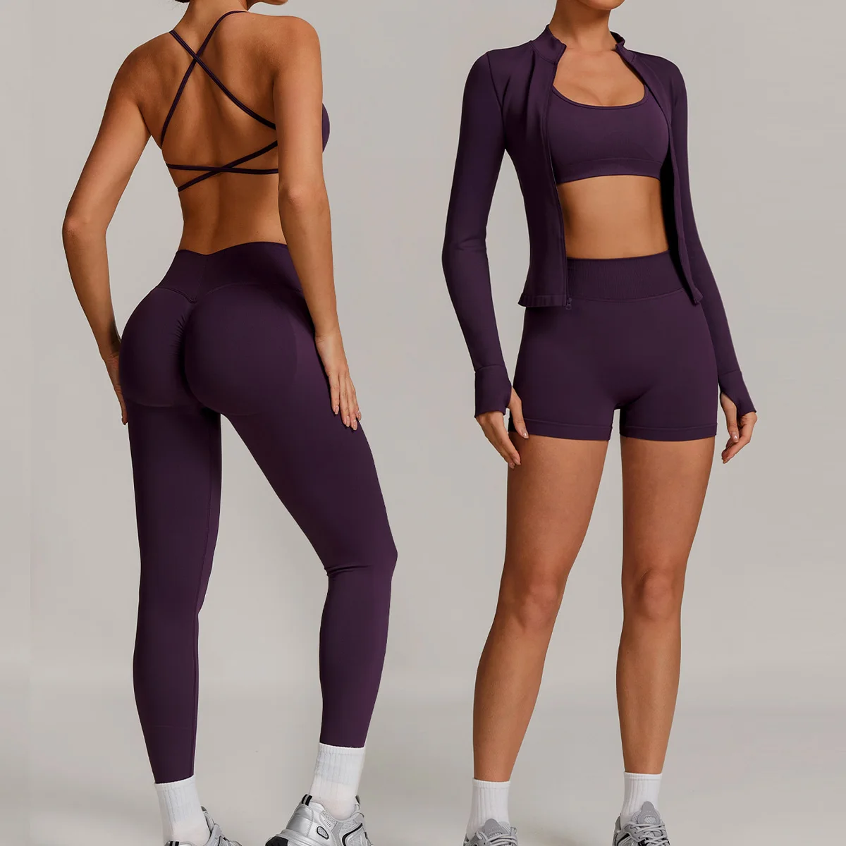 2PCS Yoga Seamless Set Sexy Gy - Yoga Fitness Kleidung ulasan dan harga