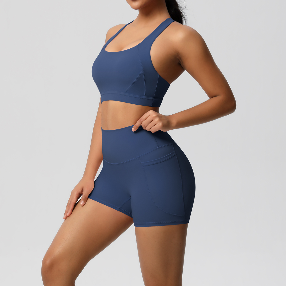 2PCS Sportswear With Pocketed  - Yoga Fitness Kleidung ulasan dan harga