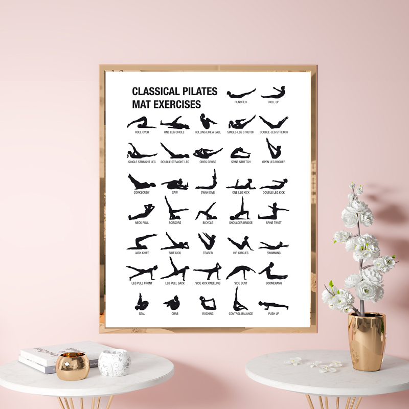 Frameless Pilates Workout Char - Yoga Fitness Workout ulasan dan harga