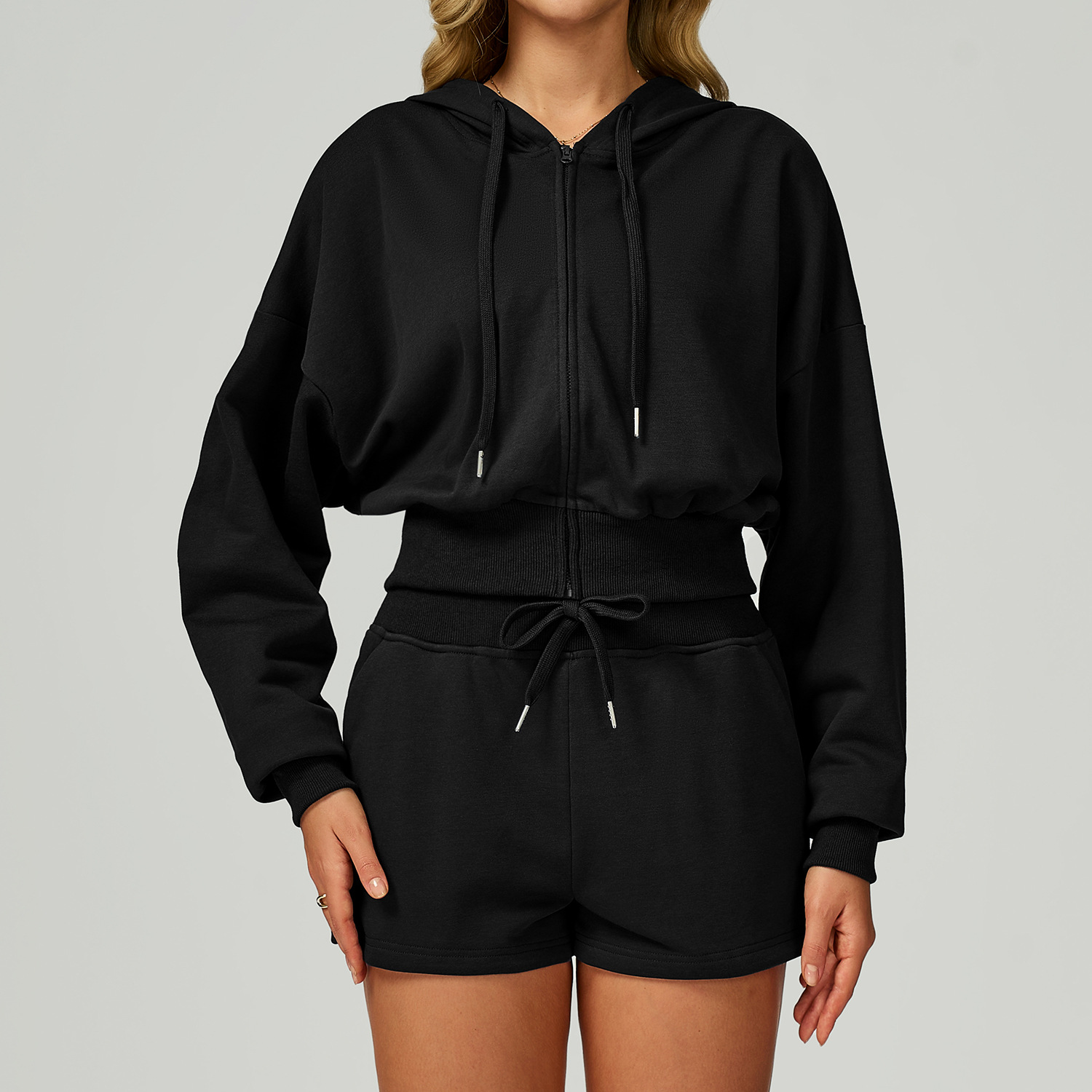 Women Hooded Long Sleeved Wint - Yoga Fitness Hoodie ulasan dan harga