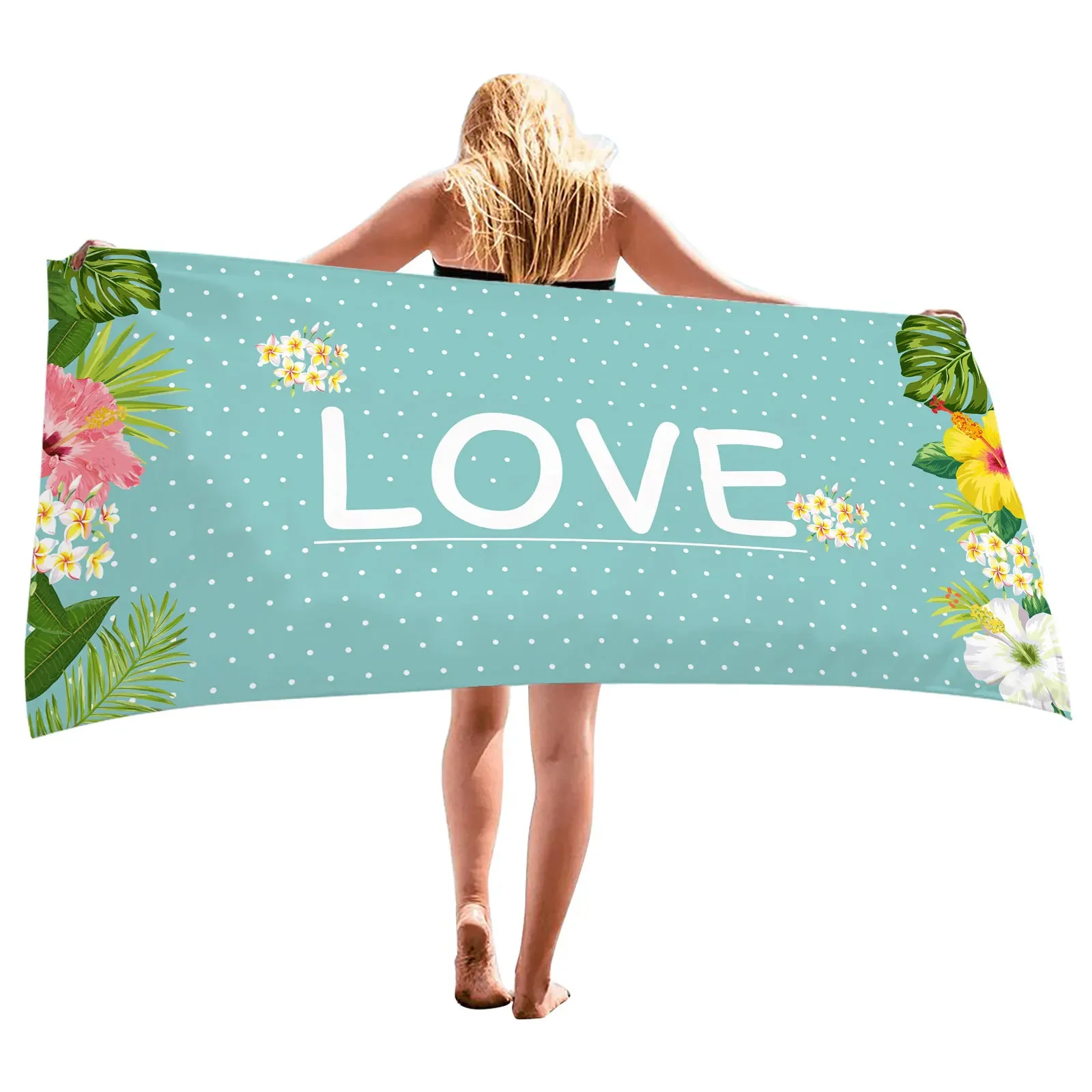 Summer Floral Print Beach Towe - Fitness Yoga Only For Women ulasan dan harga