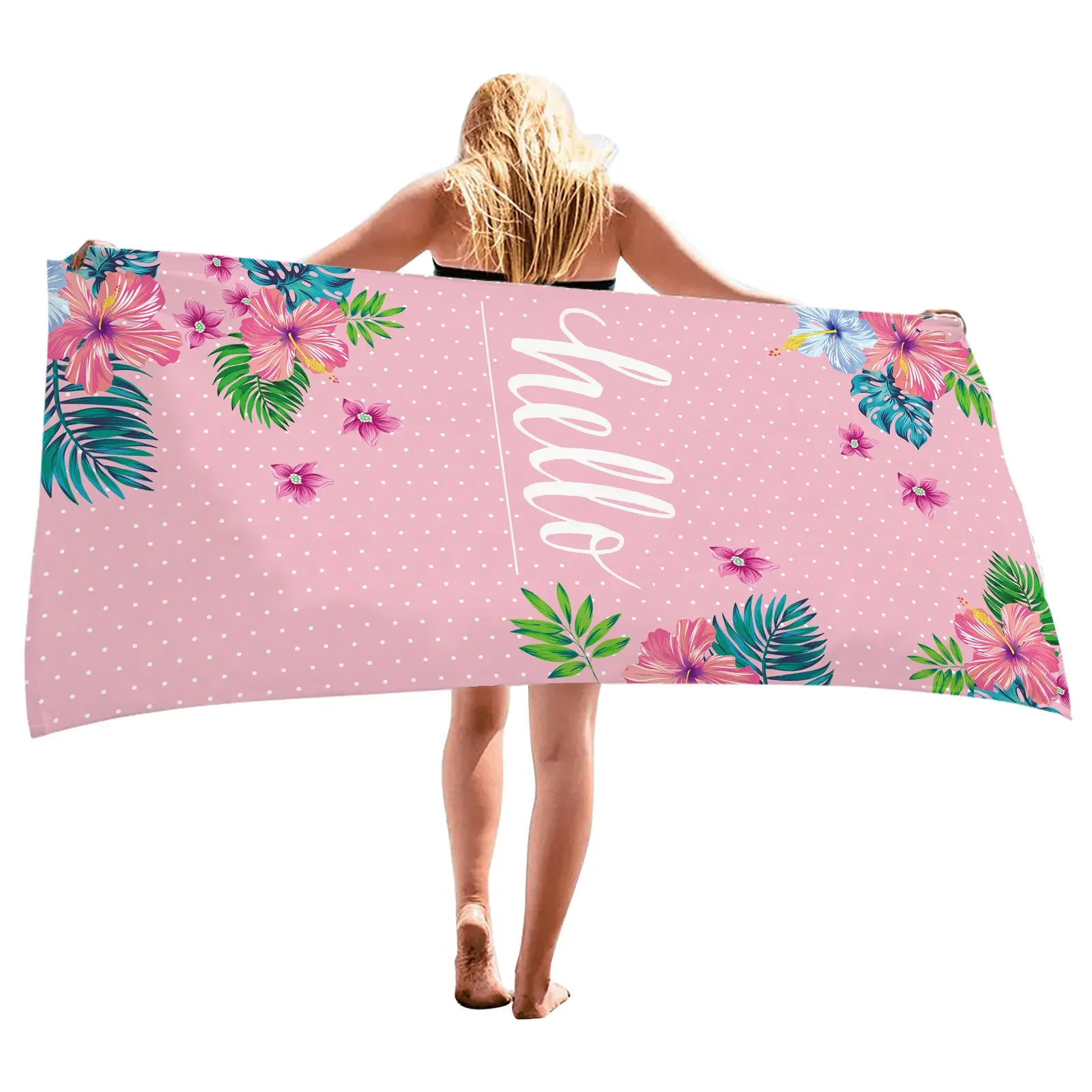 Summer Floral Print Beach Towe - Fitness Yoga Only For Women ulasan dan harga