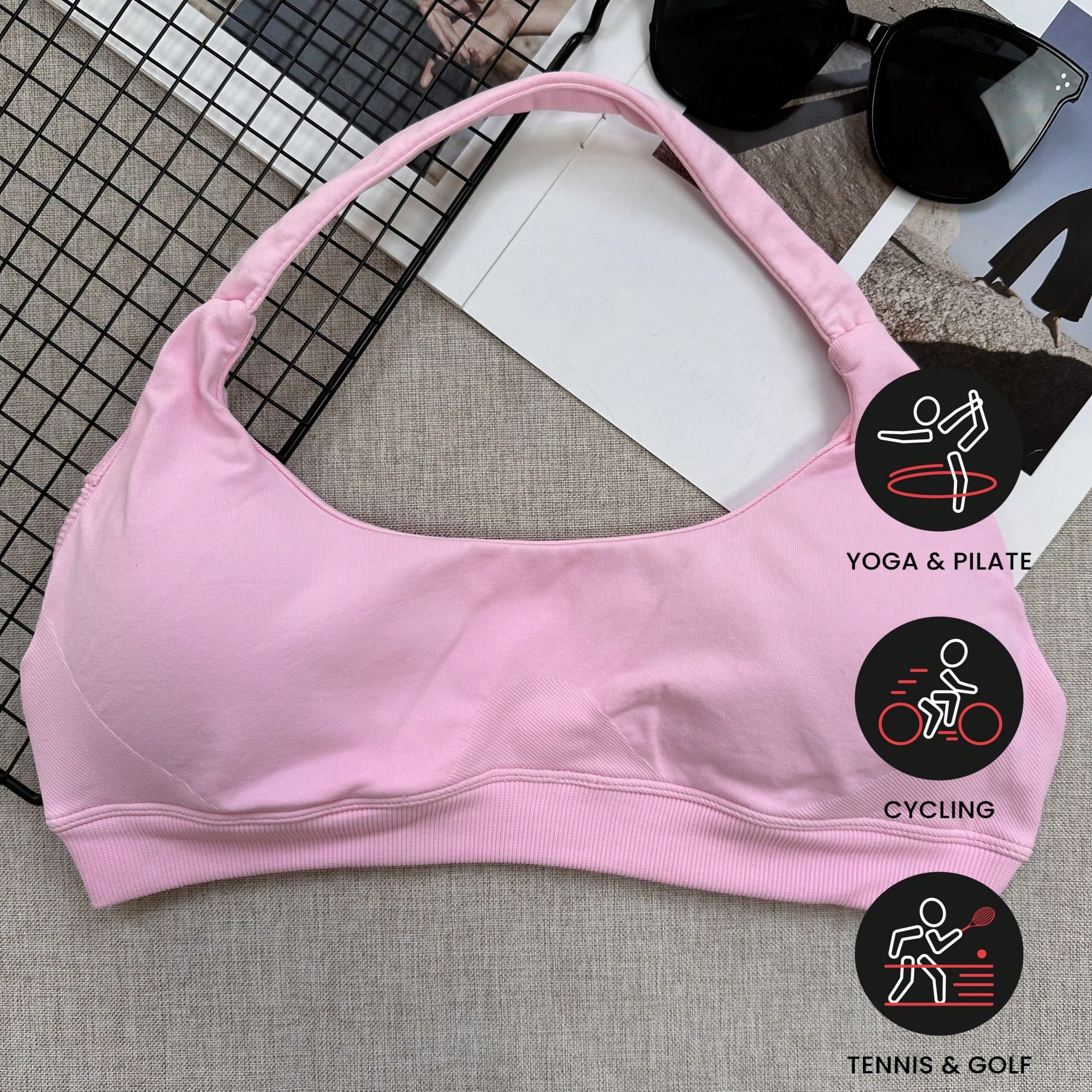 Women's High Impact Sports Bra - Yoga Fitness Top ulasan dan harga