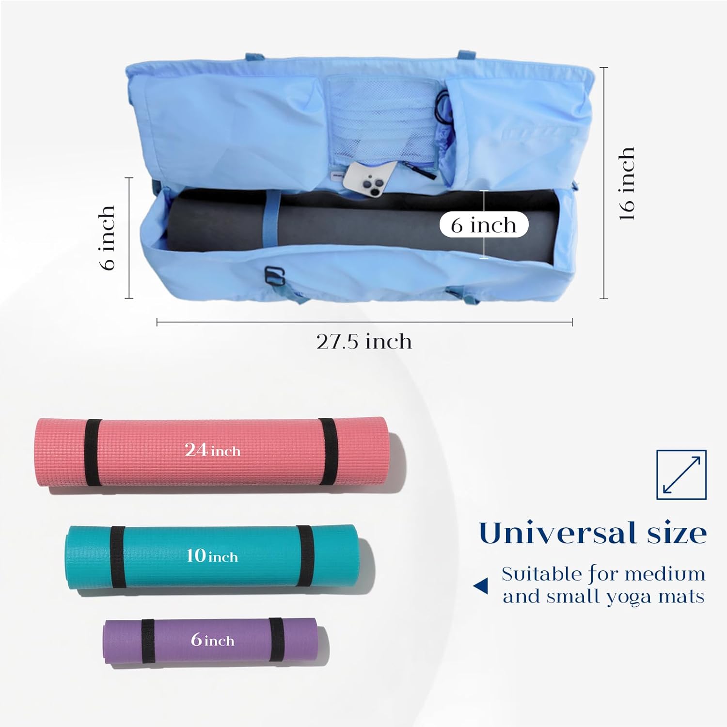 Padded Yoga Mat Bag with Adjus - Yoga In Fitness ulasan dan harga