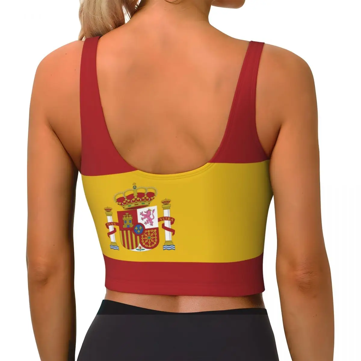 Spain Flag Basic Tops Women Sa - Yoga Fitness Top ulasan dan harga