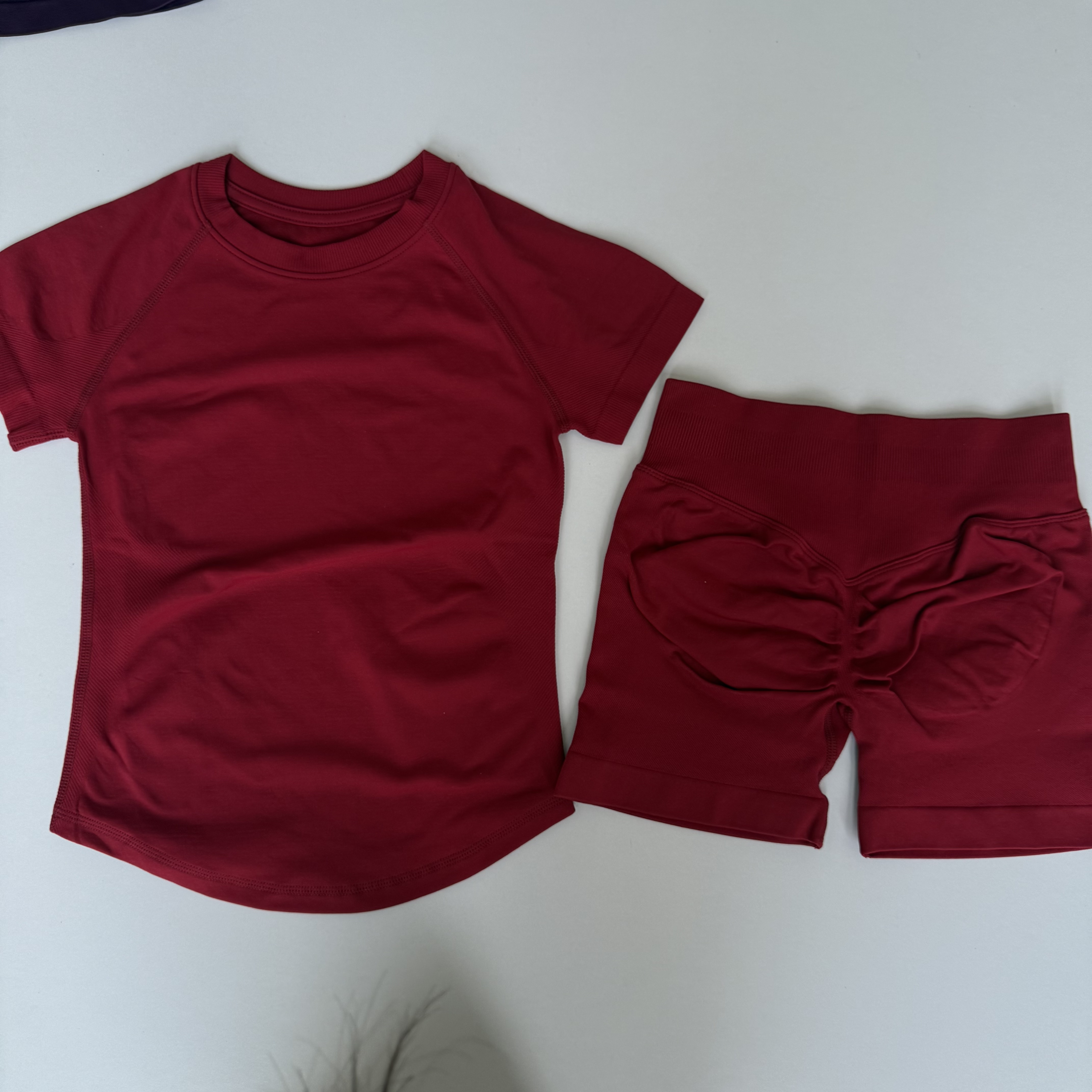 2 Pieces Sports Sets Short Sle - Yoga Fitness Top ulasan dan harga