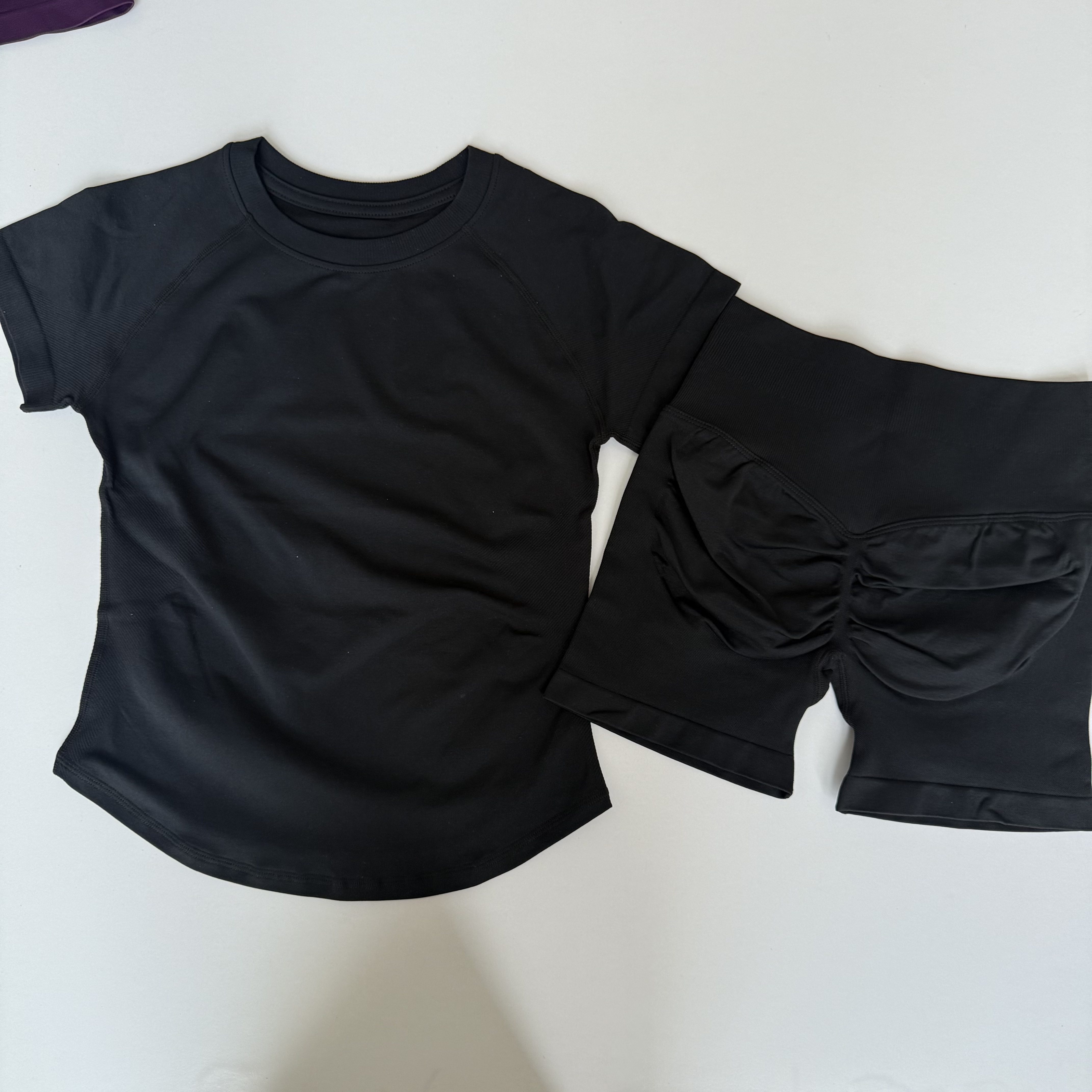 2 Pieces Sports Sets Short Sle - Yoga Fitness Top ulasan dan harga