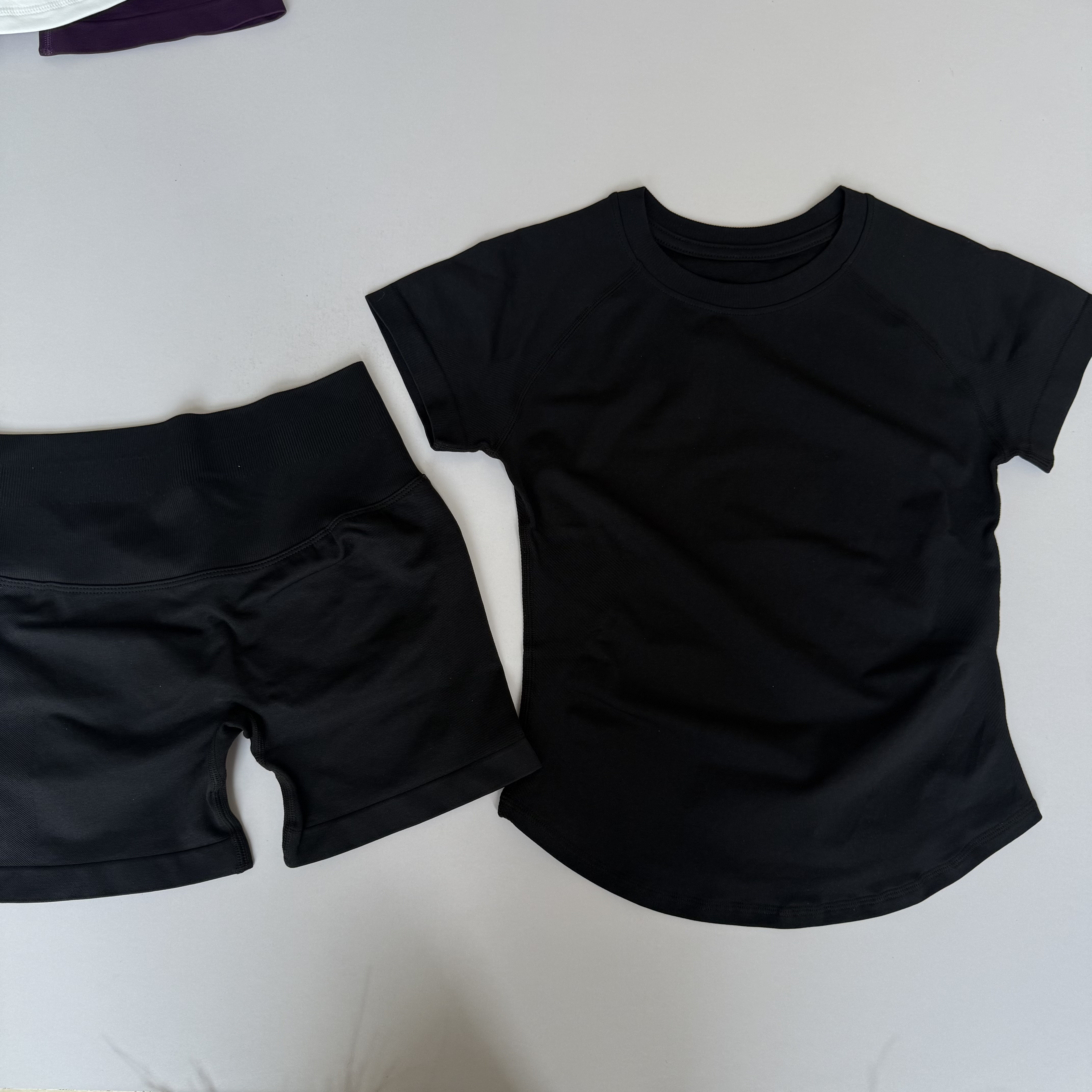 2 Pieces Sports Sets Short Sle - Yoga Fitness Top ulasan dan harga